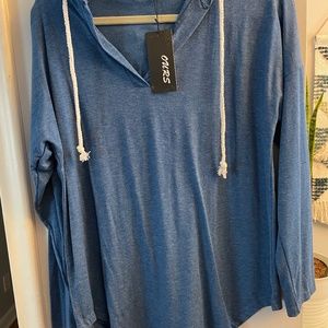 Ours size medium hooded shirt